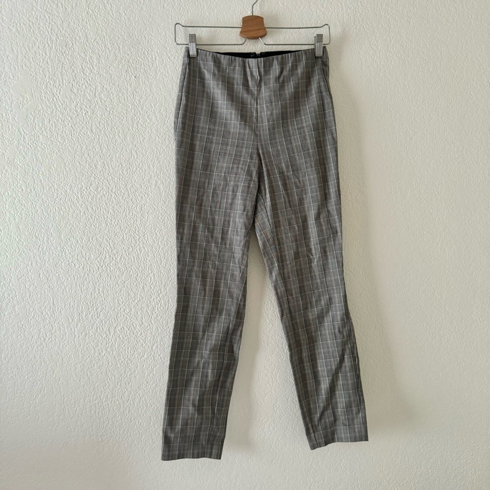 Rag & Bone Simone Pants Womens Plaid Stretch Cropped